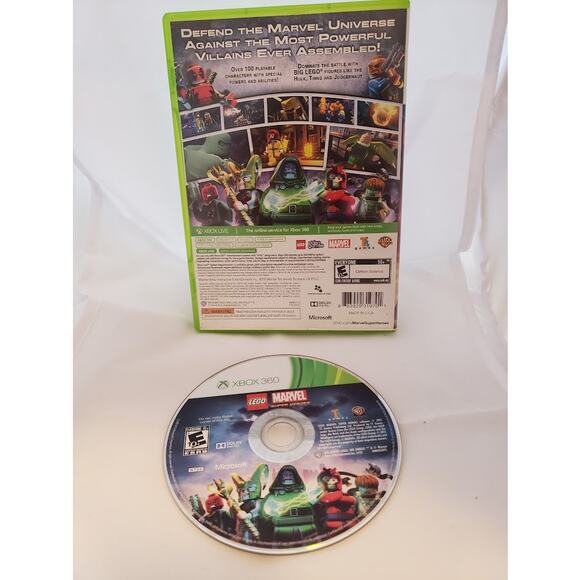 Lego Marvel Super Heroes for XBox 360 E10+ no manual - Picture 2 of 2